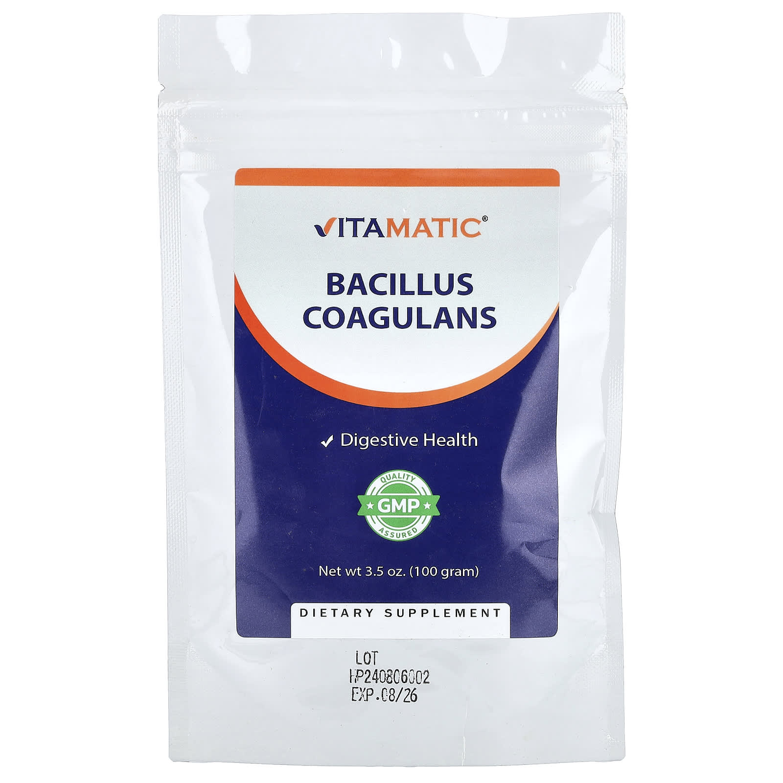 

Vitamatic, Bacillus Coagulans, 100g (3.5oz)
