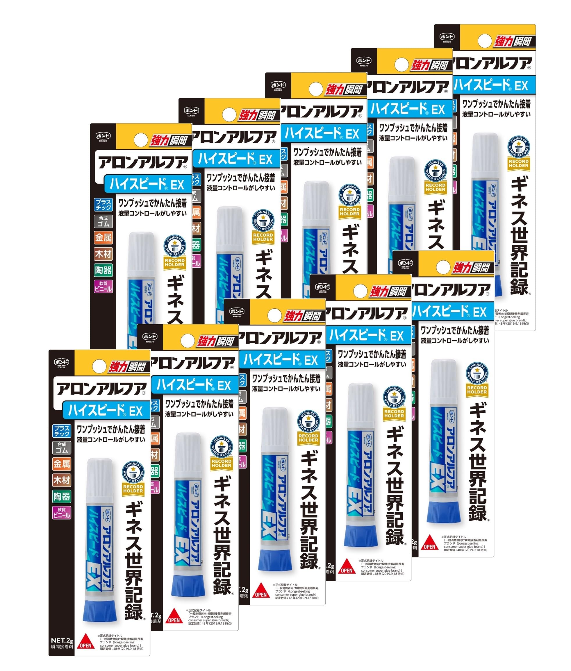 

Клей Aron Alpha Высокоскоростной EX x 10 Тонкий 10 штук #30434