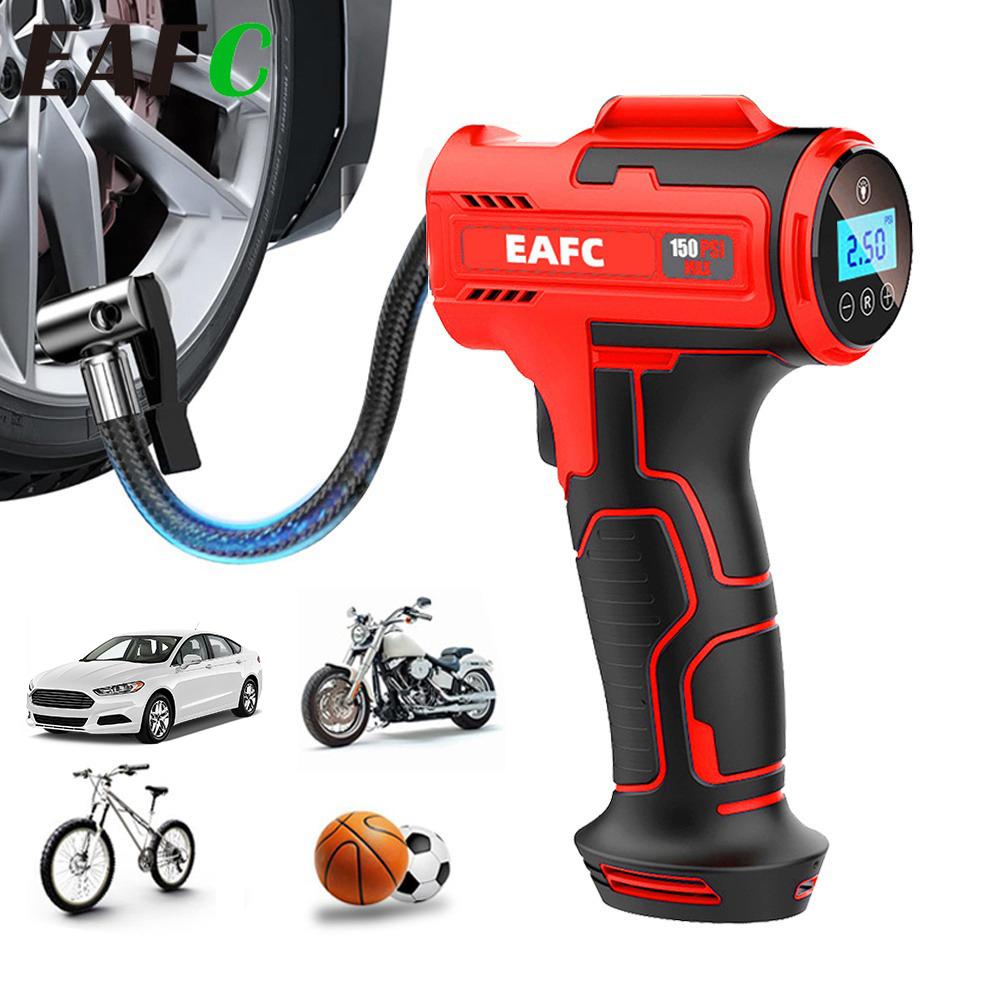 EAFC Car Air Compressor With LED Lamp, Handheld Car Mounted Inflation Pump, Portable Tire Inflation