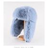 Plush Lei Feng Hat for Women In Winter Thickened Warm Ear Protection Hat Northeast Snow Town Imitation Mink Long Haired Locomotive Hat for Men