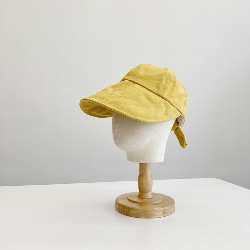 

New Arrival Bows Sun Protection Hat Women s Summer Sun-Proof Thin UV-Proof Peaked Cap All-Matching Sun Hat Yellow Adjustable