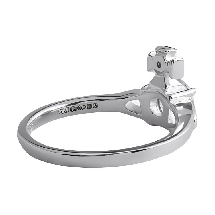 VIVIENNE WESTWOOD Reina Classic Bague Orbitale Galaxie Saturne Bijoux Femme Argent 6404000601P102P102