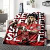 Soccer Celebration Moment Blankets Flannel Printed Breathable Warm Throw Blanket for Home Office Bedspreads 0708a70