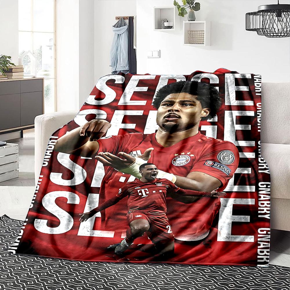 Soccer Celebration Moment Blankets Flannel Printed Breathable Warm Throw Blanket for Home Office Bedspreads 0708a70