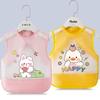 Waterproof Unisex Baby Bib: Anti-Stain Sleeveless Smock for Kids, Reversible Protective Wear.
