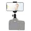 PULUZ 1/4 Inch Hot Shoe Tripod Head +  Tripod Stand Clamp for iPhone, Samsung, Huawei, HTC, 5.5cm - 8cm Width Smartphones