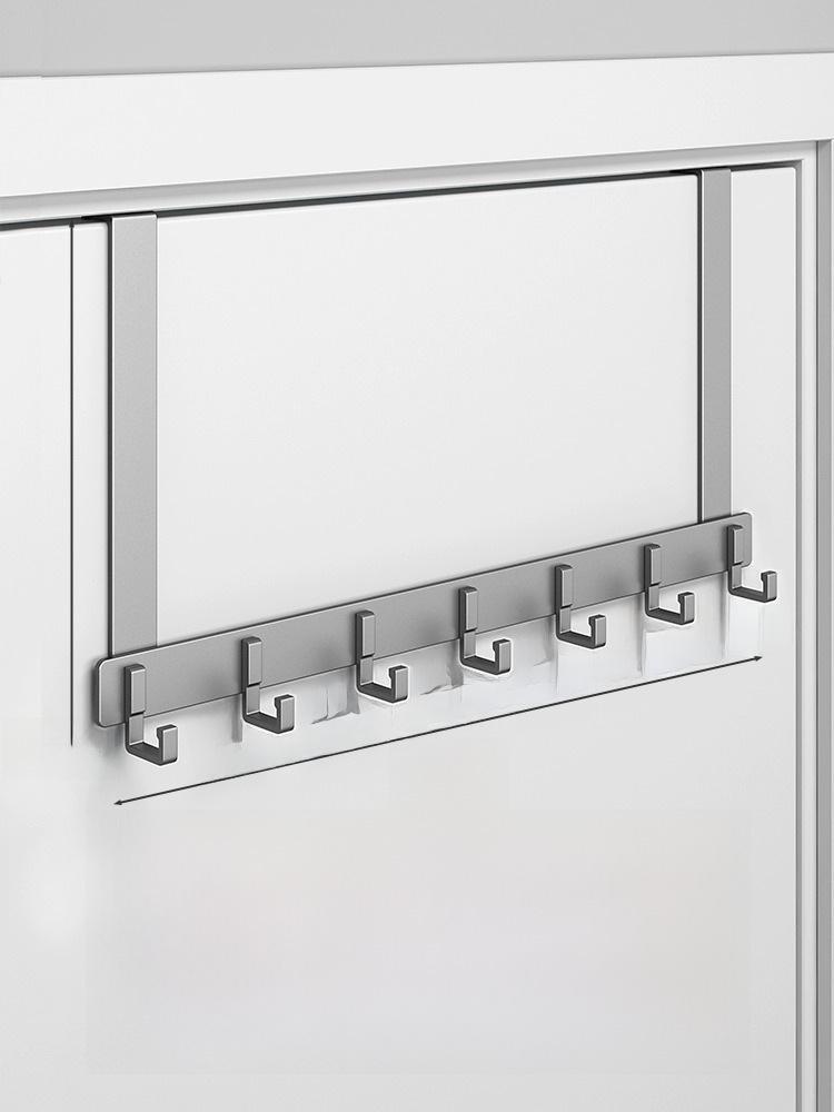 Punch-Free Over-the-Door Coat Rack & Wall-Mounted Hook Organizer