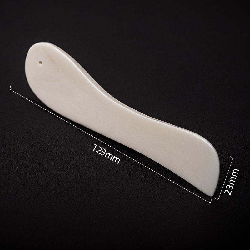 100%OX Bone Folder Leather Craft Scoring Creasing Tool Paper Creaser Bookbinding Bone Burnisher Scraper For Card Making DIY Hand