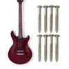 8Pcs Neck Plate Mounting Screws Replacement Electric Guitar Neck Plate Screws Guitar Parts Accessory Easy to Use