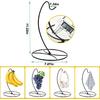 1-Pack Banana Holder Stand, Sturdy Banana Hanger Hook for Kitchen Countertop, Metal Modern Banana Stand Banana Rack, Keep Fresh for 15LB Banana or