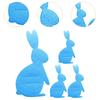 4Pcs Easter Bunny Felt Cutlery Holders Pouch Bags Banquet Wedding Birthday Party