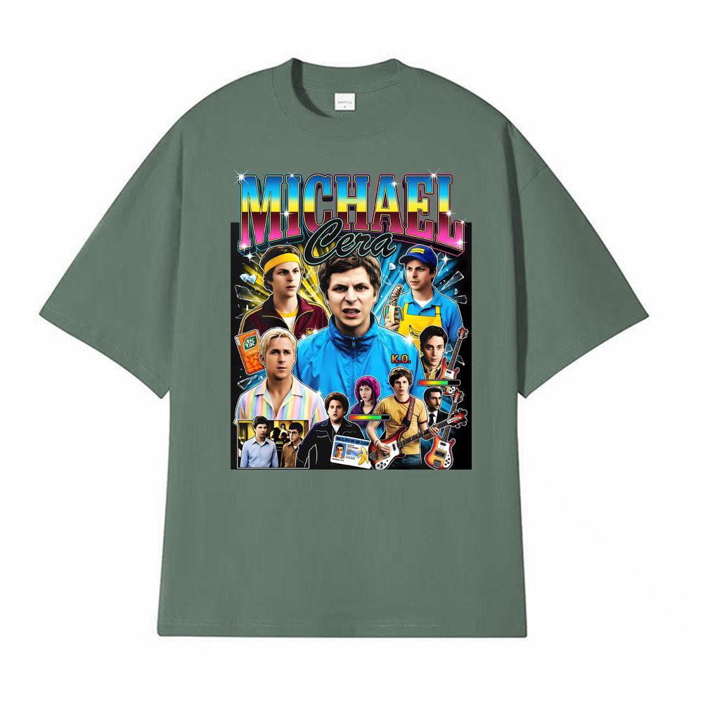 Michael Cera Superbad Merch McLovin Drivers T Shirts Bad Bunny 2026 Print Tshirts Men Women High Street Vintage Classic Tshirt