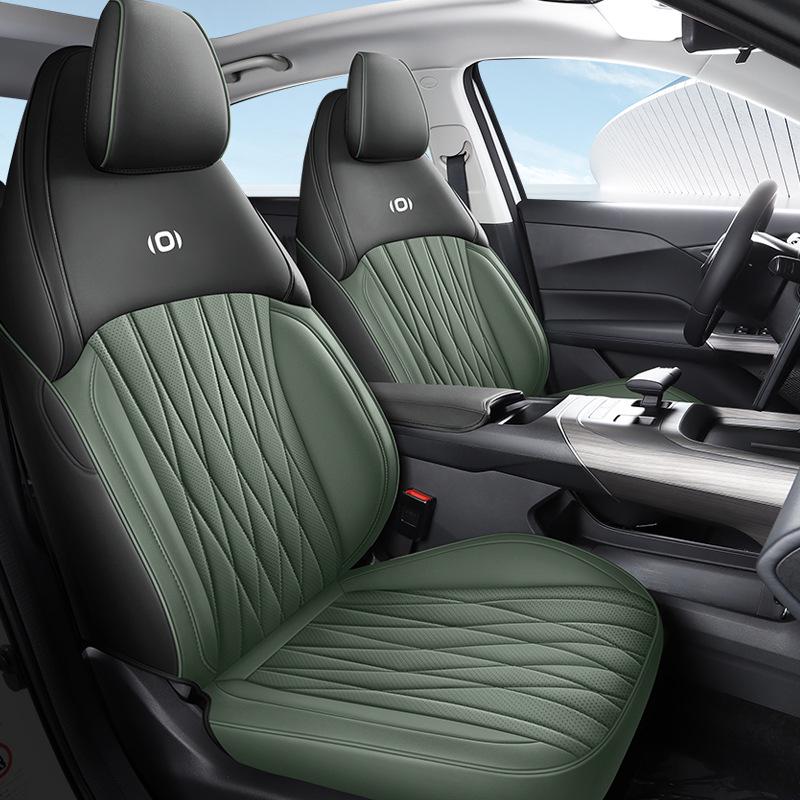 All-Season Perforated Leather Sports Car Seat Cushion for Qiyuan A05