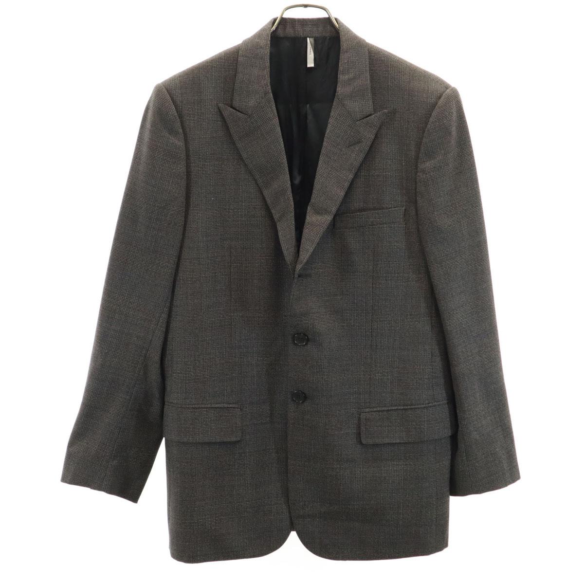 

Dior made in Italy Check Pattern tailored jacket 50 gray Men s Used