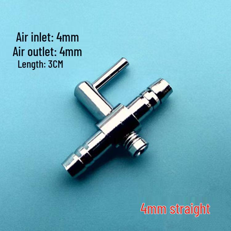 Copper Chrome-Plated Aquarium Air Valve Splitter & Regulator