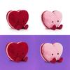 Peluche Macaron a Forma di Cuore Jc con Imbottitura in Cotone 3D per Regali di San Valentino