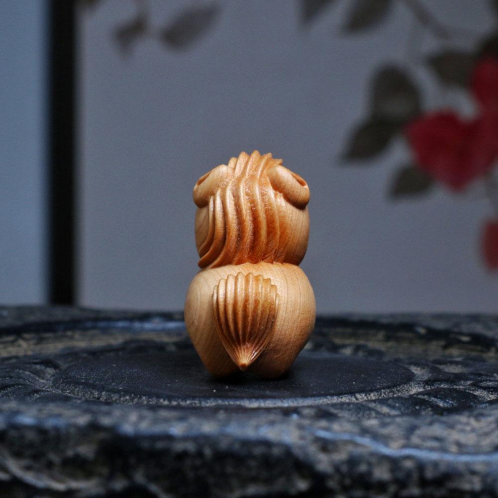 Handmade Wood Horse Statue New Year's Decor Traditional Craftsmanship Fortune Lucky Home Office Decoration