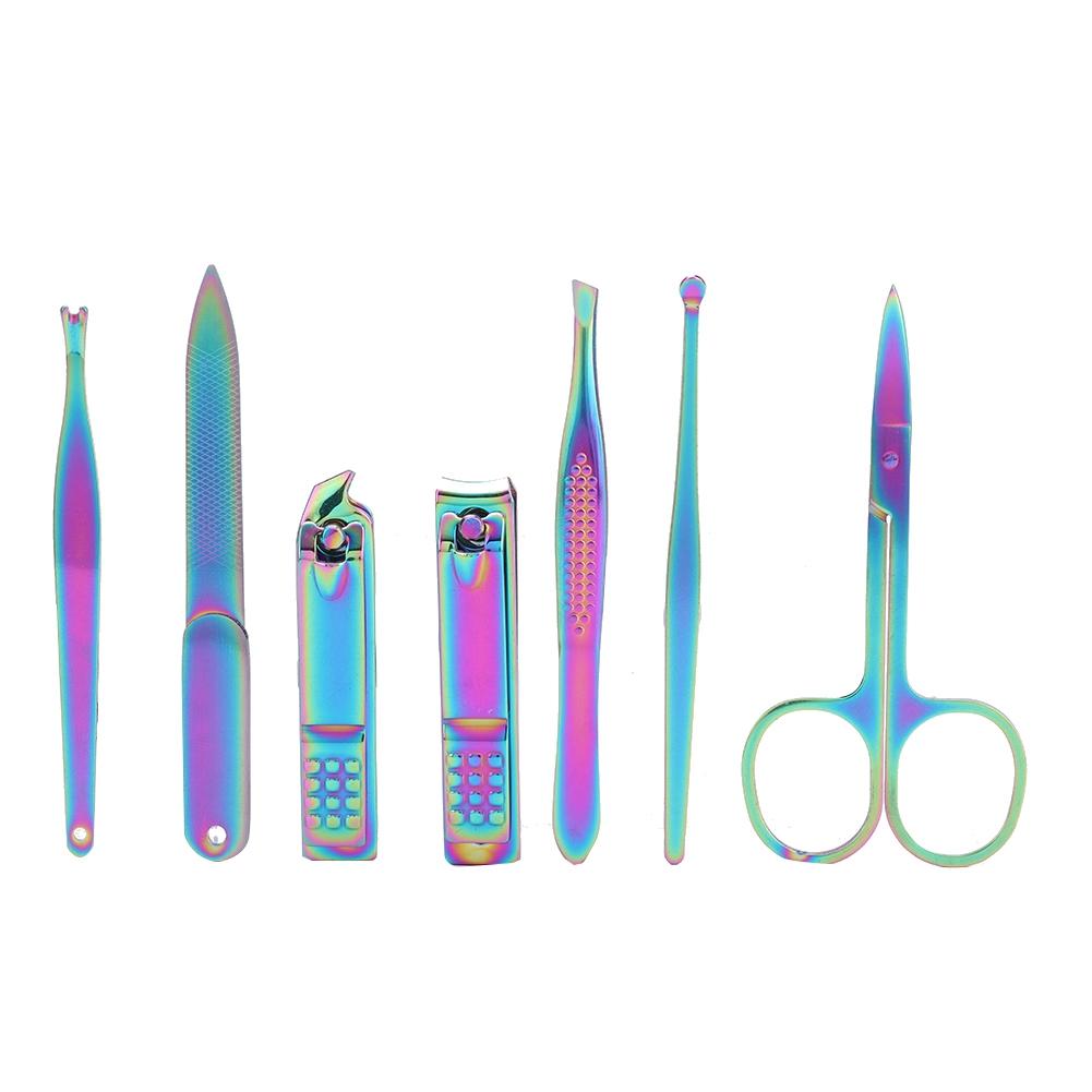 7pcs Stainless Steel Nail Clipper Set Nail Trimmers Set Manicure Pedicure Tool