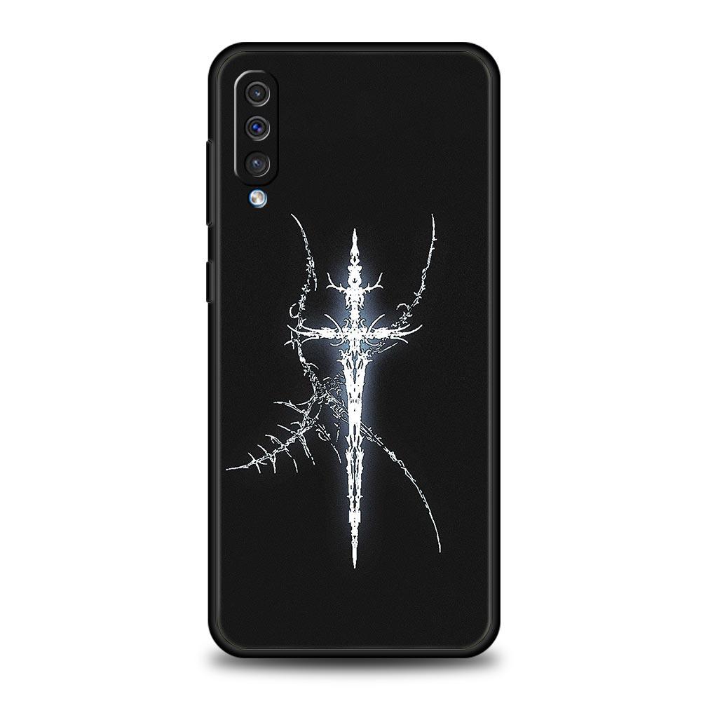 

Cyber Sigil Cross line Phone Case For Samsung A56 A36 A26 A24 A12 A14 A16 A50 A70 A20E A22 A40 A34 A54 A42 A52 5G A04s A06 Cover Galaxy A16 5G