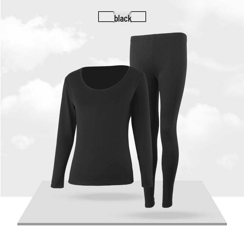 Men's Thickened Fleece-Lined Base Layer Underwear Set for Autumn