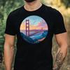 T-Shirt Herren Golden Gate Bridge Motiv Baumwolle Größe XS bis 5XL