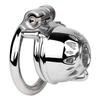 Metal Chastity Lock Stainless Steel Penis Cage Cock Ring BDSM Restraint Device for Men
