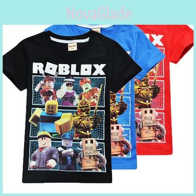 Lebhaftes Roblox Charakter Spiel T-Shirt für Kinder mit bequemer Baumwolle