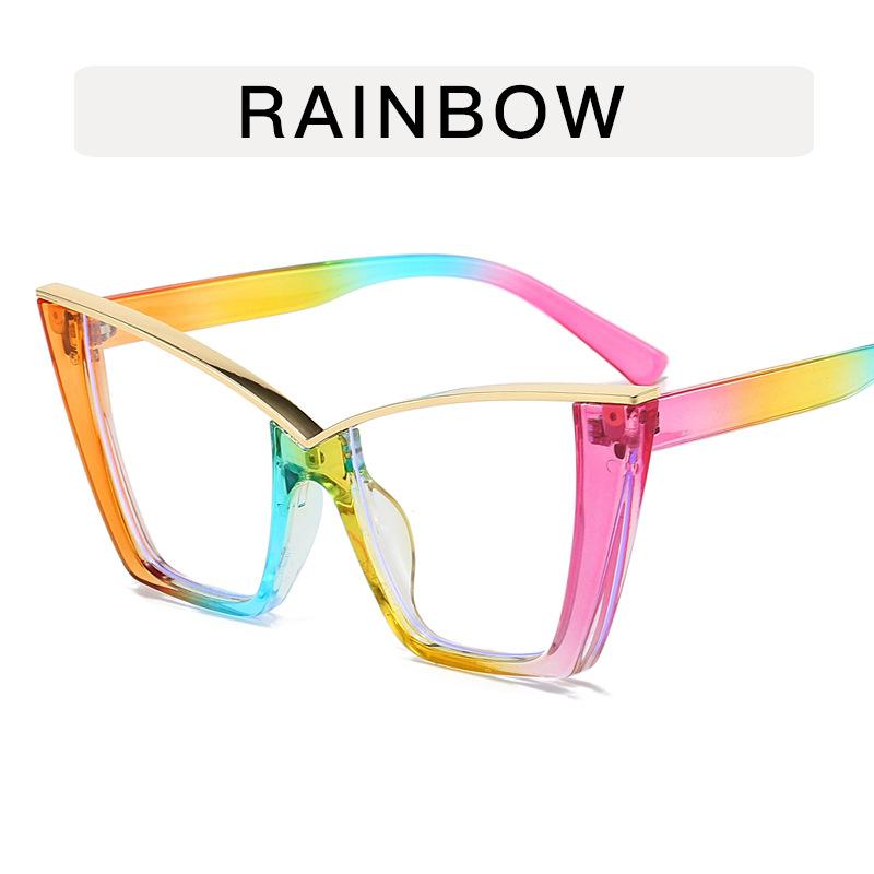 Butterfly Shape Woman Eyeglasses European American Stylish Glasses Frame Blue Light Blocking Women's Glasses