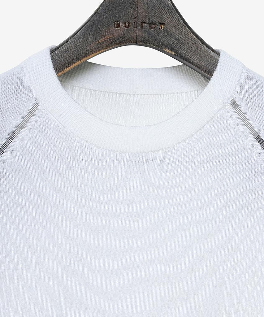 NOIRER Merino Wool Slit Knit (White)
