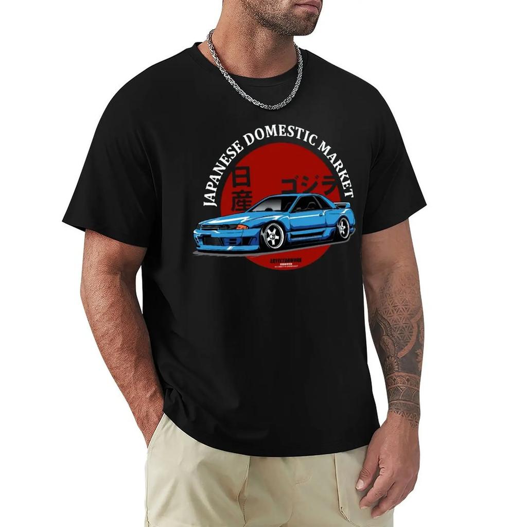Giappone Jdm Skyline Auto Maglietta Harajuku Manica Corta Maglietta Cotone Grafica Maglietta Top
