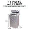 Washing Machine Cover Polyester Waterproof Top Load Laundry Dryer Cover Sunscreen Laundry Silver Coating Dustproof Cover