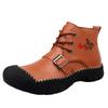 New Men Casual Ankle Boots Boots Comfortable Men Walking Shoes Soft Leather Flat Man Boots Size 38-48 Handmade Genuine L
