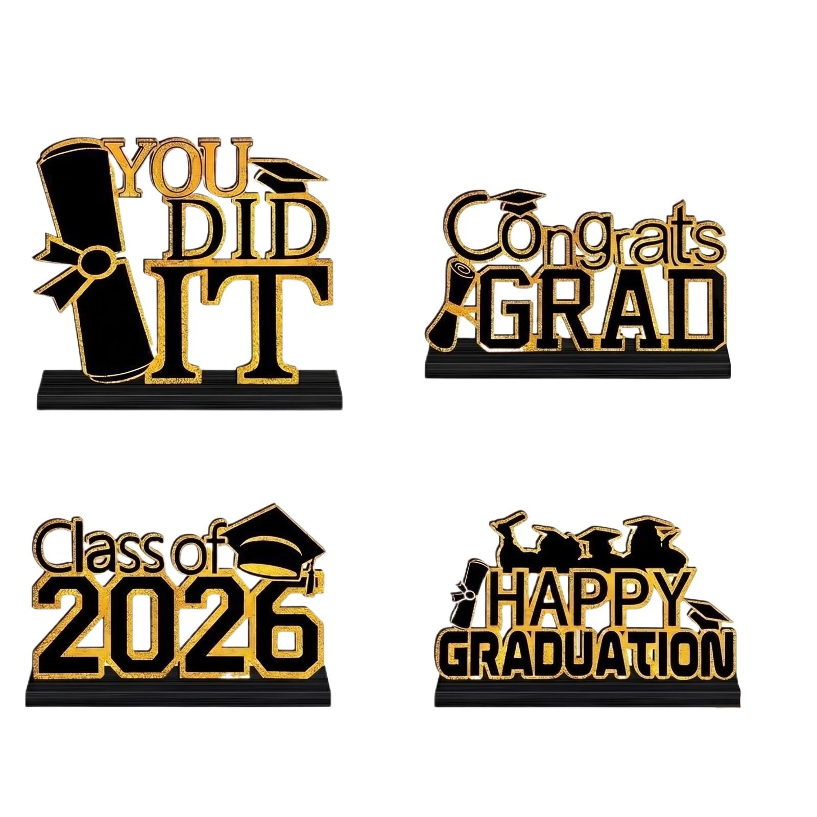 

Graduation Wooden Desktop Decoration one size