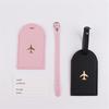 Suitcase Tags Luggage Tag Baggage Backpack Soft Tags with Strap Name ID Address Card Baggage Identifier Travel Accessory