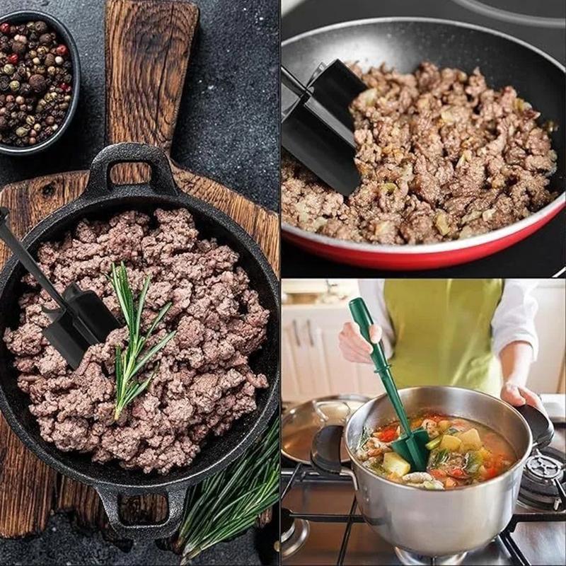 Kuchyňský sekáček na maso Mačkadlo na mleté ​​​​hovězí Míchání, mletí a drcení špachtle Škrabka na maso na mletí masa