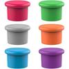 5pcs Random Color Silicone Wine Beer Cover Bottle Stopper Caps Strong Seal Keep Fresh Cork Wine Stopper