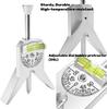 Pipe Center Finder Measure Pipe Diameter With Adjustable Dial Bubble Protractor 4" Y-Type Safety Pipe Marker Centering Head Tool
