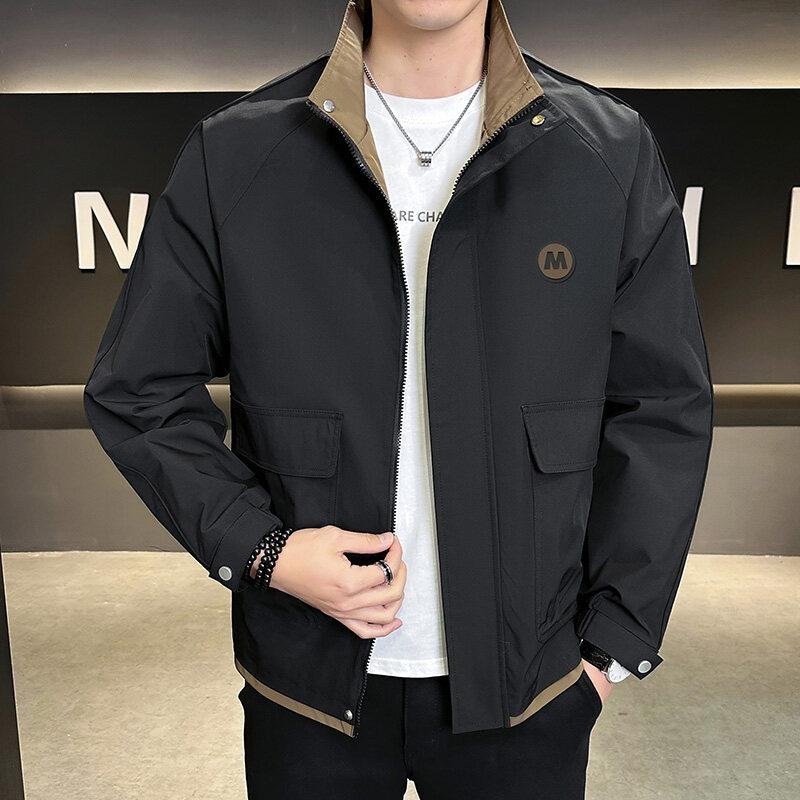 Men s Retro Casual Heavyweight Zipper Cardigan Jacket - Versatile, Comfortable, and Trendy. 4XL чёрный