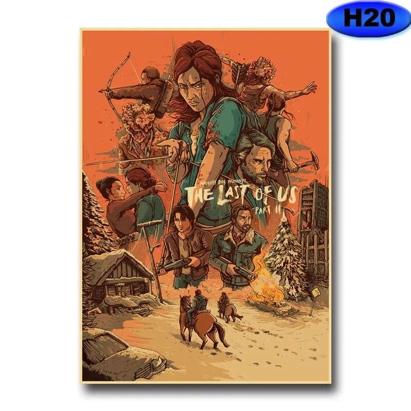 Modern heminredning Målning HD-utskrifter Videospelsaffischer Kraftpapper Vintageaffisch Väggdekor Rum Bar Café Inredning