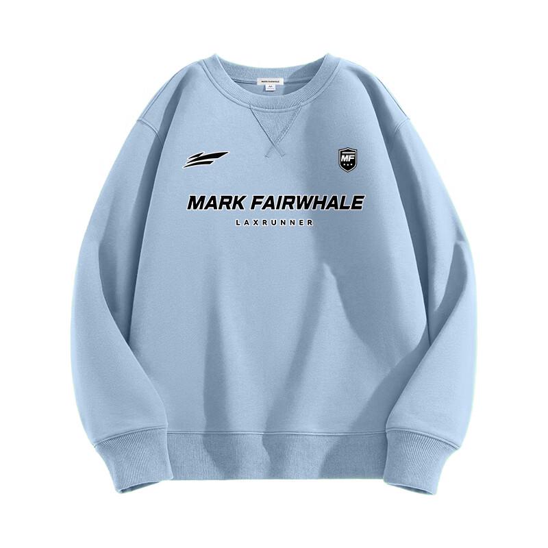 MARK FAIRWHALE Men's Oversized Graphic Pullover Sweatshirt