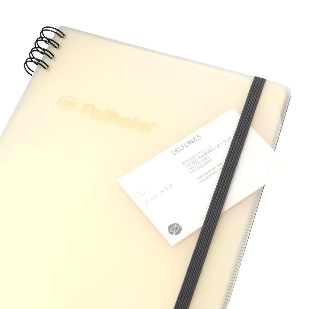 Rollbahn Flexible Cover Clear Pocket A5 [Traveling Rollbahn] [Delfonics] 360° (Clear)