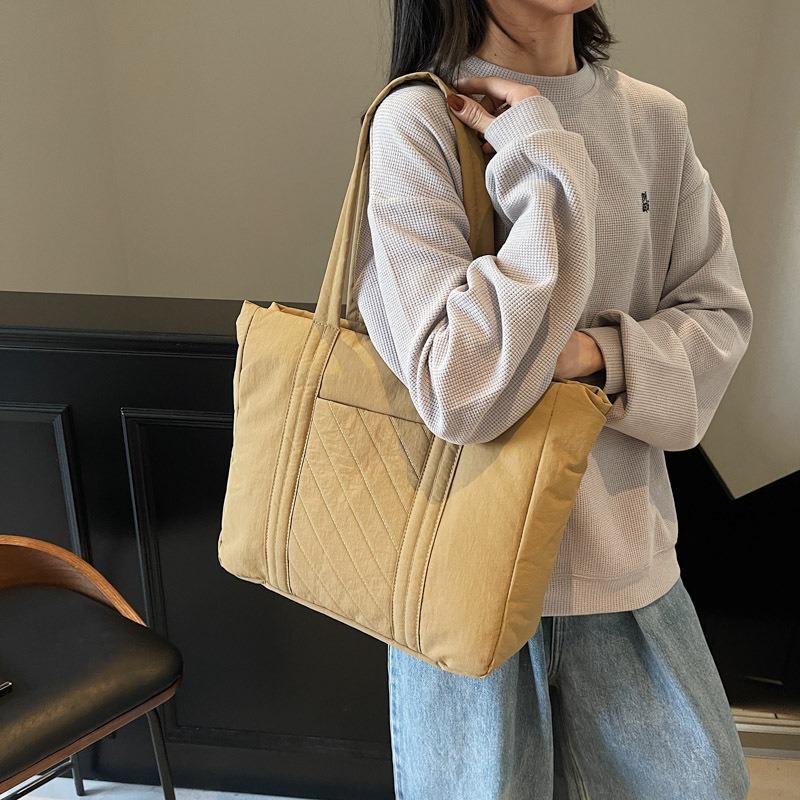 New large-capacity underarm commuter bag cotton bag simple casual tote bag fashionable versatile shoulder bag