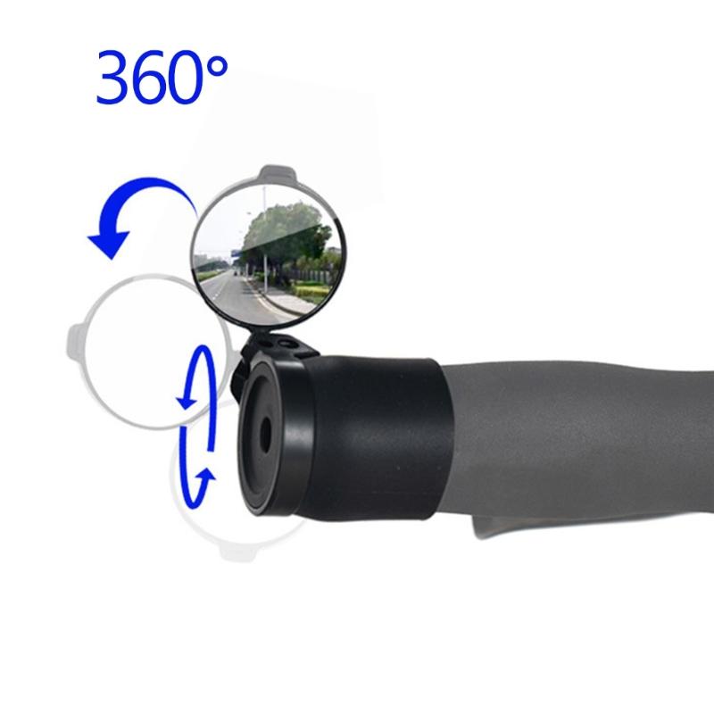 Faltbare Montagehülse für Lenker, Lenkerend-Radspiegel Fahrradspiegel für Lenker Mini-Rückspiegel