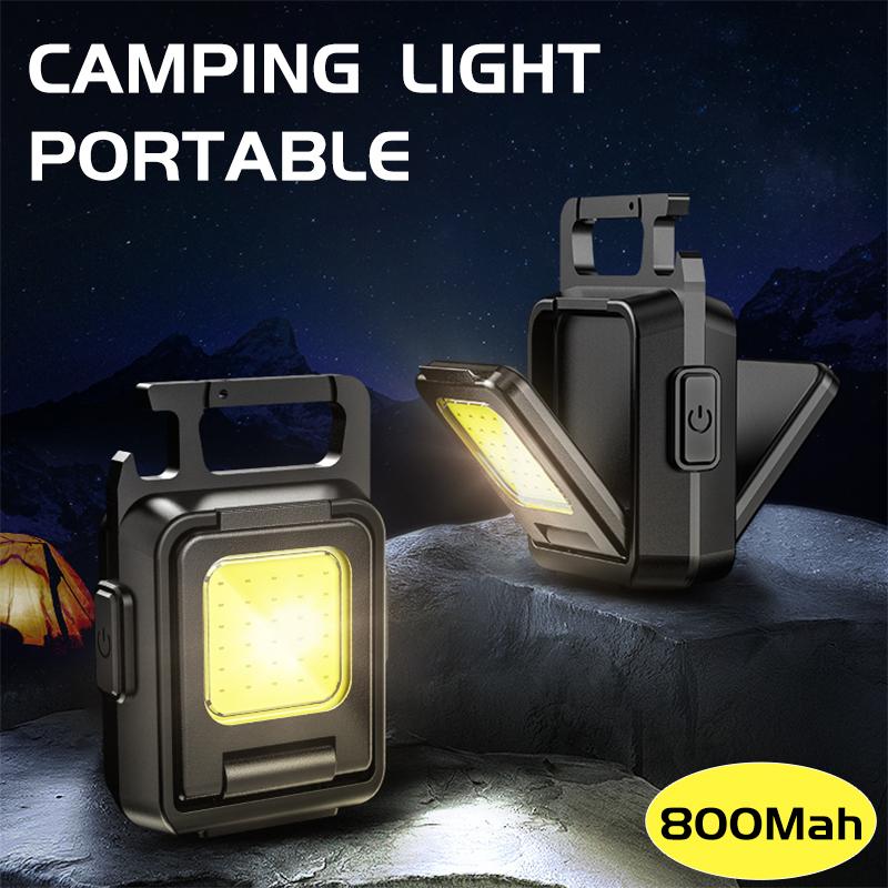 Portable Work Light Camping Light Double Sided Lamp Waterproof Flashlight High Power Led Flashlight for Outdoor Hiking