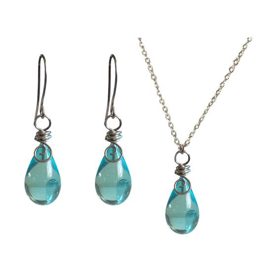 Handmade Earrings with Spiral Design Retro Bronze Hooks Handmade Sustainable Earrings Charm Necklace Jewelry