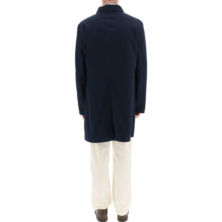 Polo Ralph Lauren Ensfarget Logo Brodert Middels Lang Trenchcoat Herre yttertøy Blå 710869148-001