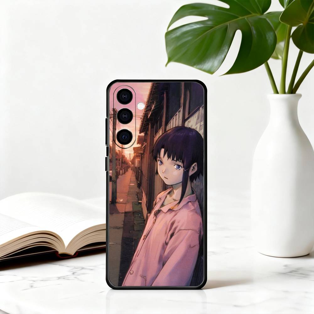 S-Serial L-Lain E-Experiments-SEL Phone Case Black Silicone Soft For Samsung Galaxy A73,A72,A71,A70,A53,A52,A51