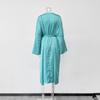 Satin V-Neck Casual Robe Dress - 2025 European & American Autumn Collection