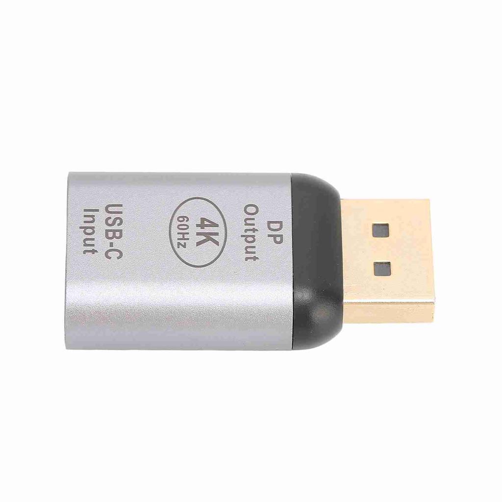 USB C To DisplayPort Adapter 4K 60Hz Plug and Play Compact Portable DisplayPort Adapter for Win for Android for OS X