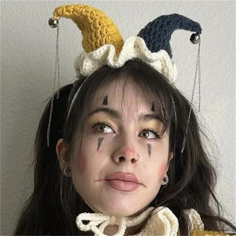 

Новая вязаная крючком шапка из ледяной шерсти, теплый и милый мультяшный головной убор для осени и зимы lace-up average size [excluding accessories]